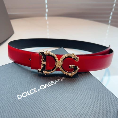 حزام دولتشي آند غابانا مصنوع من الجلد الفاخر