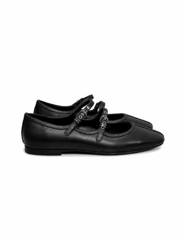 Hermes Lilya flat leather shoe