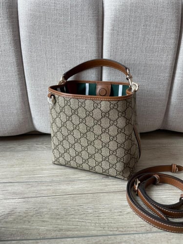 حقيبة قوتشي أوفيديا دلو بنقشة GG الأيقونية صغيرة