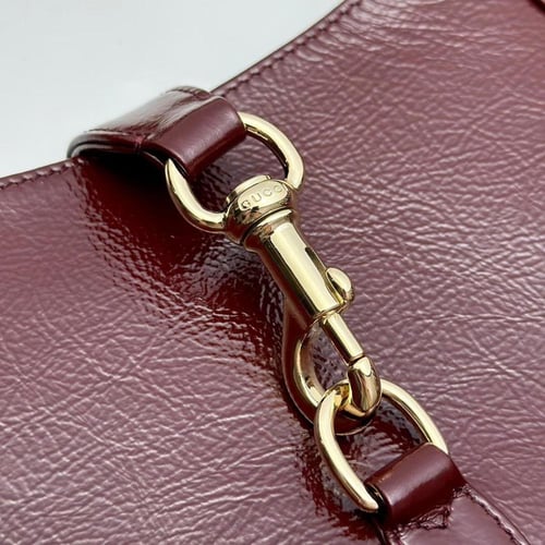 شنطة قوتشي نسائية جلد أحمر داكن – Gucci