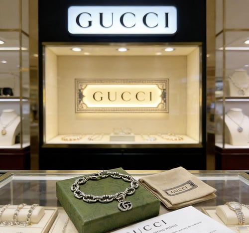 سوار غوتشي كلاسيك للجنسين - فضه