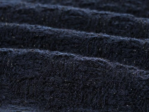 فستان منسوج كحلي بنمط بولو من سيلف بورتريه