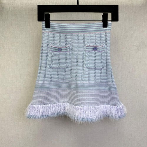 كارديغان فاخر كشمير وقطن مع ريش زخرفي