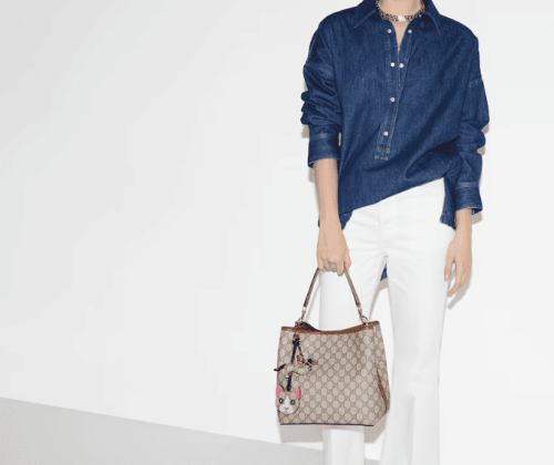 حقيبة قوتشي GG Emblem حجم متوسط