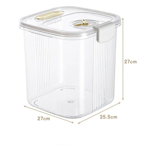 حاويات تخزين الأرز محكمة الغلق غطاء شفاف لتخزين ال...