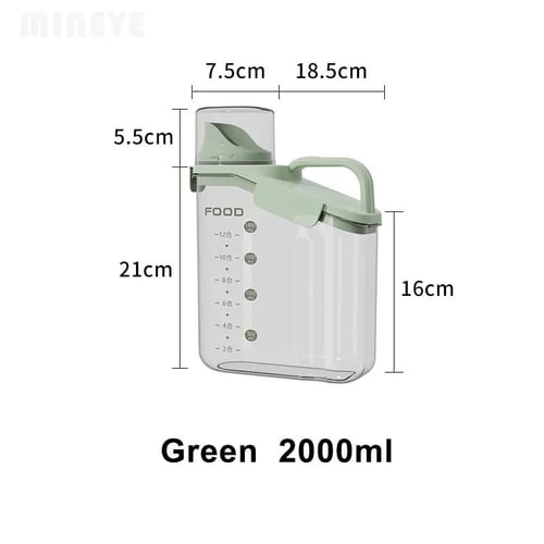 وعاء تخزين المواد الغذائية و المنزلية بحجم 1800ML...