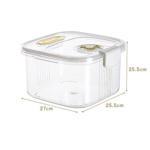 حاويات تخزين الأرز محكمة الغلق غطاء شفاف لتخزين ال...