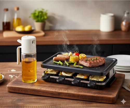 بكج الشواية الكهربائية مع رشاش الزيت