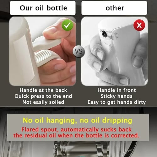 زجاجة موزع الزيت 2 في 1