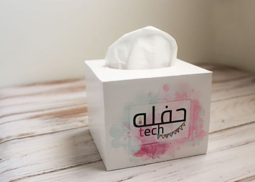 علبة منديل مربعه - تصميم خاص