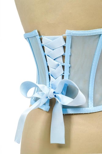 كورسية لون سماوي