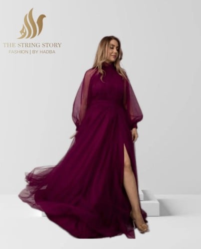 فستان تل ناعم