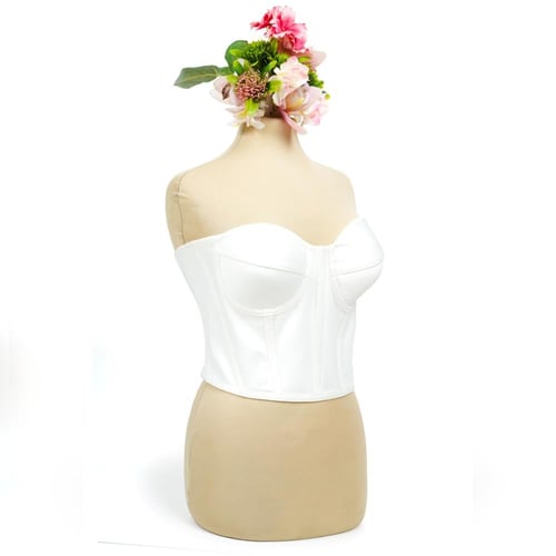 كورسية أبيض قصير