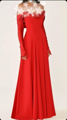 فستان سهرة أنيق مصنوع من الستان الفاخر