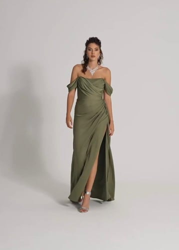 فستان حرير ستان ناعم