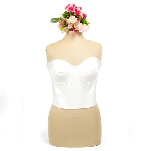 كورسية أبيض قصير