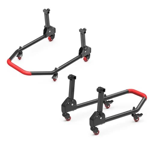 Front and rear stand with wheels, made in China, high quality for motorcycles