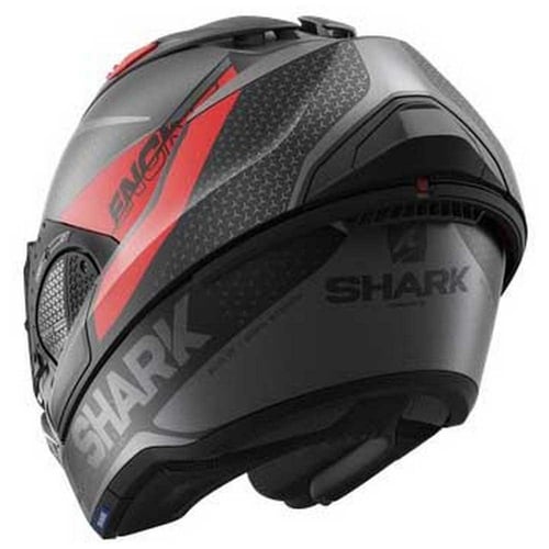 خوذه مودلر شارك EVO-GT أسود مطفي وأحمر