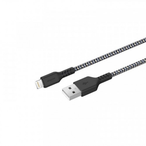 كيبل ايفون قماشي أسود من ووبو - FB01