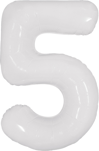 5 FOIL LARGE NUMBER WHITE(بدون تعبئة)
