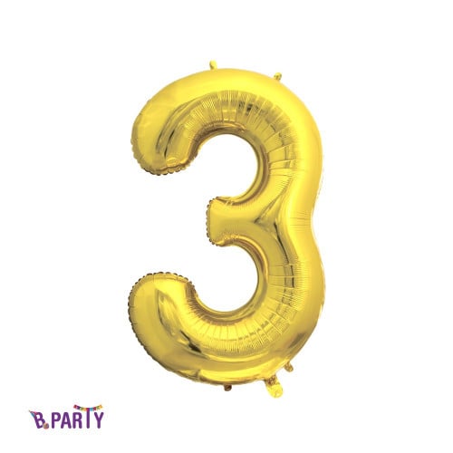 FOIL SMALL NUMBER GOLD(بدون تعبئة) 01CT 3