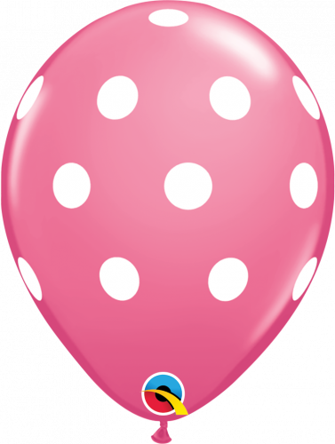 LA349 11" ROSE 50CT BIG POLKA DOTS 37222