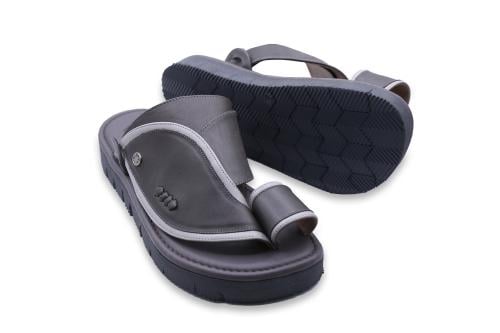 حذاء شرقي إيطالي كحيل اسود ورمادي