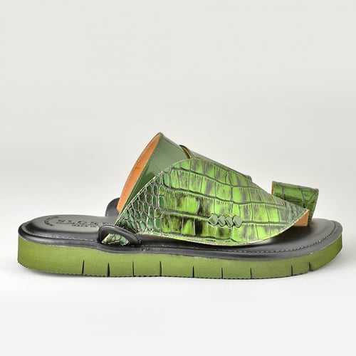 حذاء شرقي ايطالي من الجلد الطبيعي من ماركة فلورا ا...