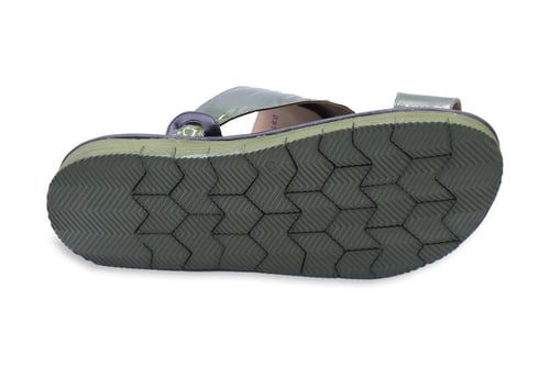 حذاء شرقي إيطالي شاين باللون الاخضر