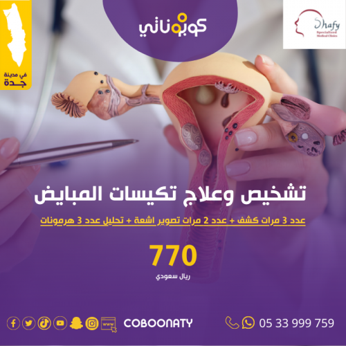 معاينة وعلاج تكيسات المبايض شامل الكشف و السونار و...