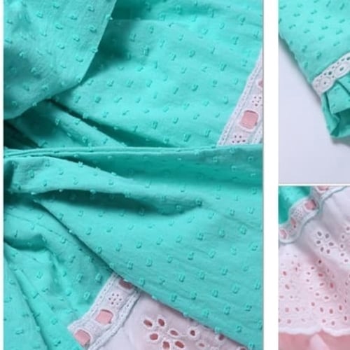 فستان بنات أسباني خريفي مع طوق