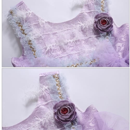 فستان بنات أسباني مع طوق