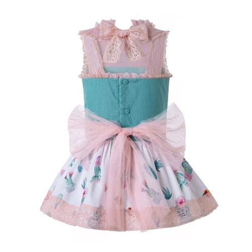 فستان أسباني مع طوق شعر