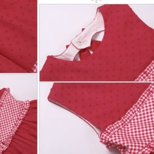 فستان بنات أسباني مع طوق