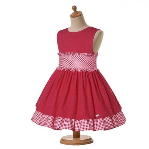 فستان بنات أسباني مع طوق