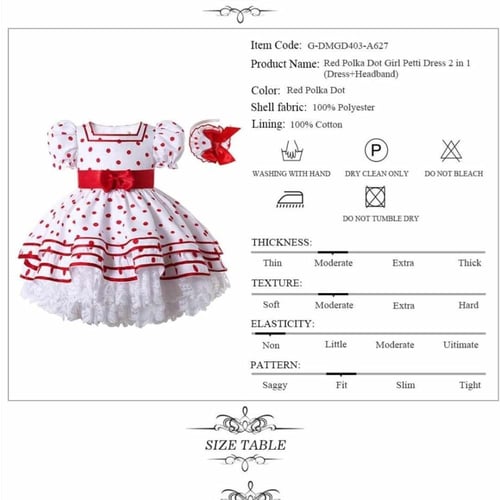 فستان بنات أسباني منفوش مع طوق