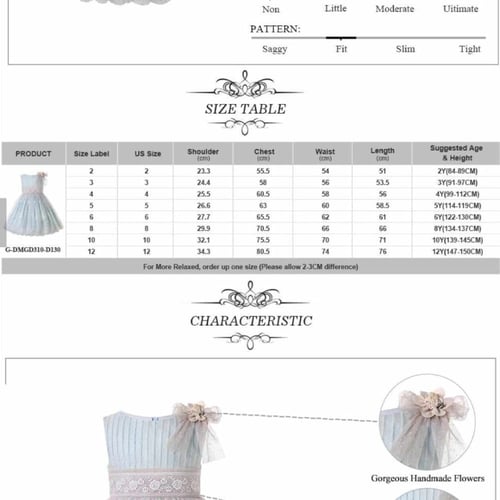 فستان بنات أسباني دانتيل