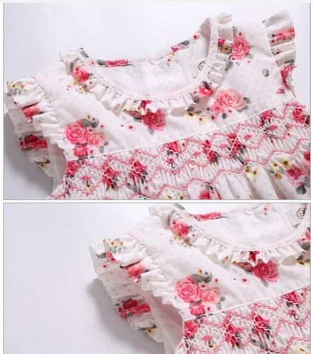 فستان مواليد بنات أسباني كلاسك