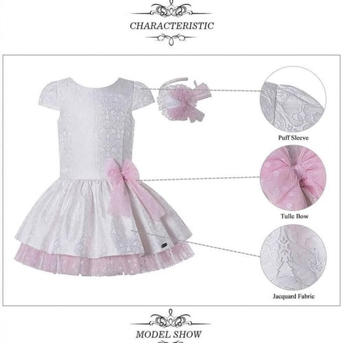 فستان أسباني مع طوق شعر