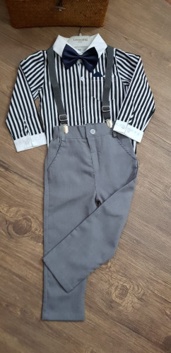 بدلة أولاد أنيقة ( قميص - كرفت - بنطلون )