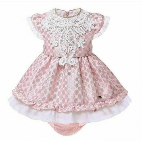 فستان مواليد بنات أسباني مع كلوت