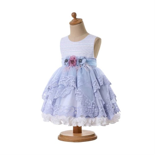 فستان بنات أسباني مع طوق