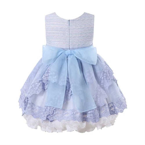 فستان بنات أسباني مع طوق