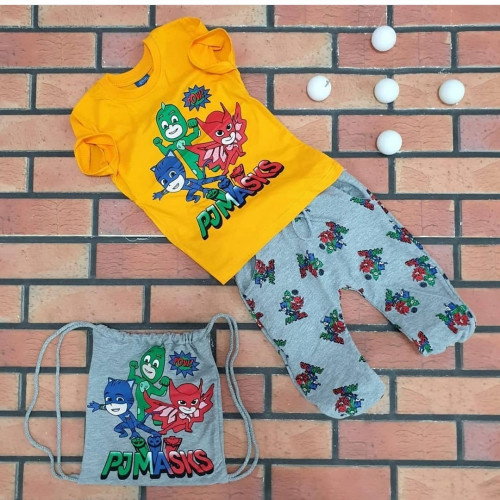 بيجامة ديزني مع حقيبة صناعة تركية