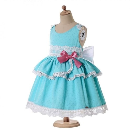 فستان بنات أسباني مع طوق