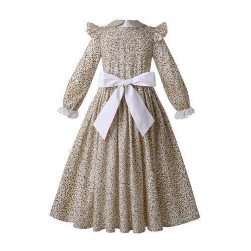 فستان بنات أسباني ريفي مع قبعة