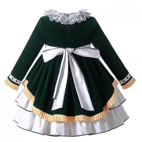 فستان أسباني مع طوق شعر