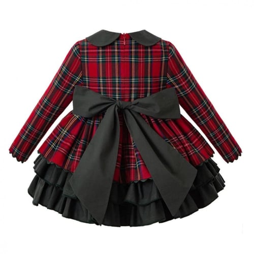 فستان مواليد أسباني مع قبعة وكلوت