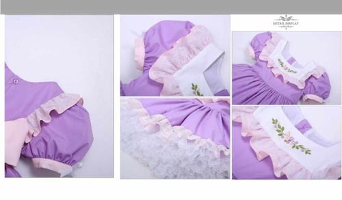 فستان بنات أسباني مع طوق شعر