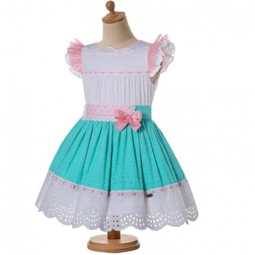 بدلة بنات أسبانية مع طوق